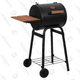 A small charcoal grill
